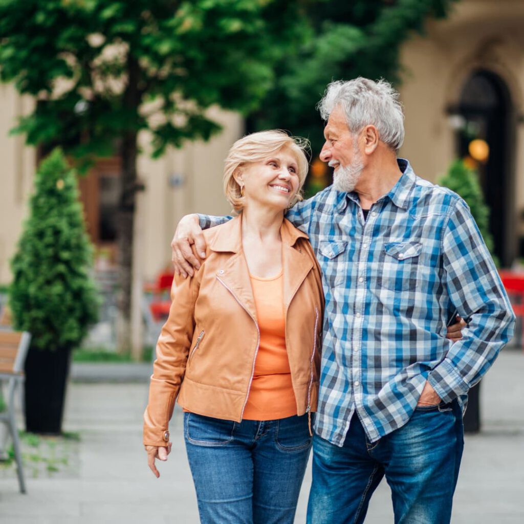 older couple smiling