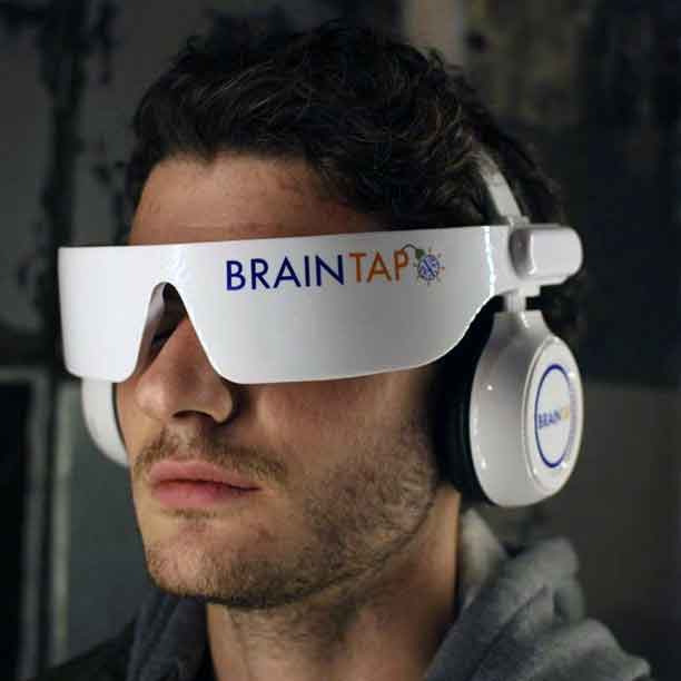 wearing the braintap product