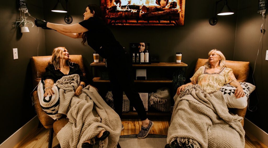 women getting iv drips